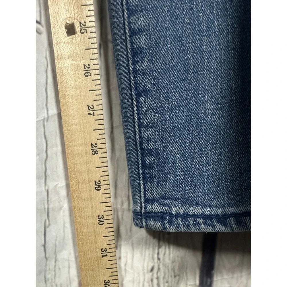 True Religion Ricky Relaxed Straight Jeans Mens 34 Stretch Flap‎ Pockets Blue